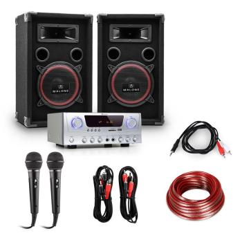 Electronic-Star Sistem PA "EASY" DJ Set boxe, amplificator, microfoane de 1000W