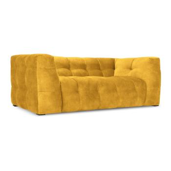 Canapea cu tapițerie din catifea Windsor & Co Sofas Vesta, 208 cm, galben