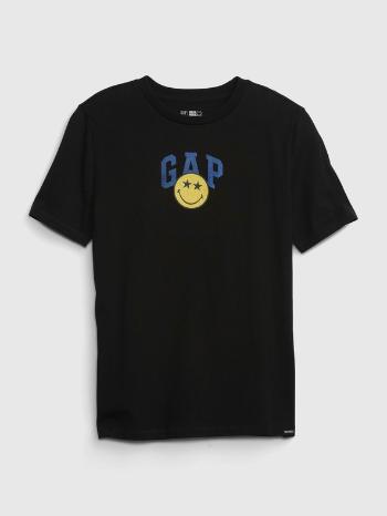 GAP Gap & Smiley® Tricou pentru copii Negru