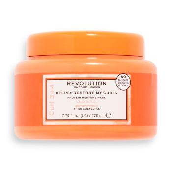 Revolution Haircare Mască hidratantă intensivă pentru păr creț și ondulat Deeply Restore My Curls (Protein Restore Mask) 220 ml