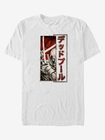 ZOOT.Fan Marvel Deadpool Sword Kanji Tricou Alb