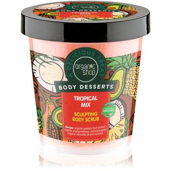 Organic Shop Body Desserts Tropical Mix exfoliant corporal pentru slăbire 450 ml