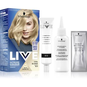 Schwarzkopf LIVE Intense Colour Culoare permanenta pentru par culoare B10 Cool Blonde 1 buc