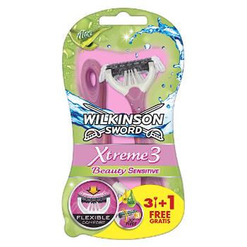 Wilkinson Sword Aparat de ras de unică folosință pentru femei Wilkinson Xtreme3 Beauty Bulldog Sensitive 4 buc