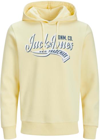 Jack&Jones Hanorac pentru bărbați JJELOGO Standard Fit 12233597 French Vanilla L