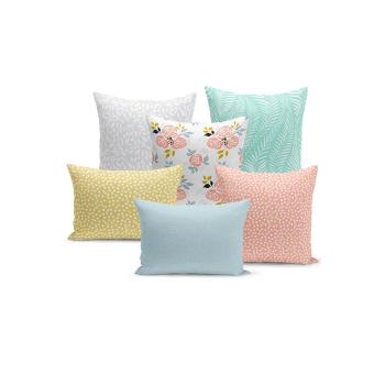 Set 6 fețe de pernă decorative Kate Louise Nice, 43 x 43 cm