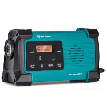 Auna Patagonia DAB+ Radio în aer liber DAB / DAB+ / FM Mâner de încărcare USB SOS Alarmă impermeabilă