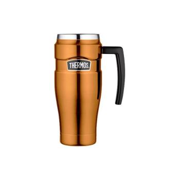 Thermos Stil Termohrnek impermeabil cu mâner - cupru 470 ml