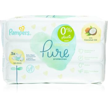 Pampers Pure Protection Coconut servetele delicate pentru copii pentru piele sensibila 3x42 buc