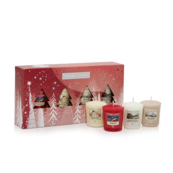 Yankee Candle Set cadou de Crăciun lumânări votive 4 buc