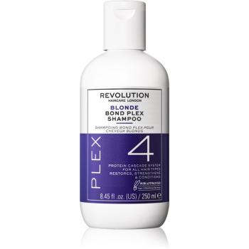 Revolution Haircare Plex Blonde No.4 Bond Shampoo șampon intens hrănitor pentru păr uscat și deteriorat 250 ml