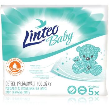 Linteo Baby suport pentru schimbat scutecele de unică folosință 60x60 cm 5 buc