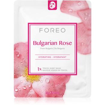 FOREO Farm to Face Sheet Mask Bulgarian Rose mască textilă hidratantă 3x20 ml