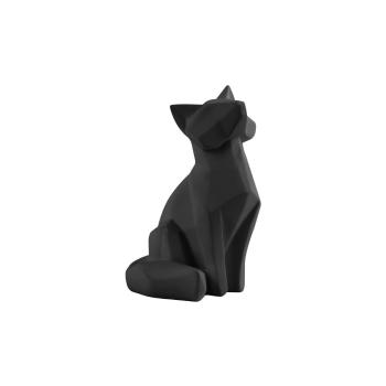 Statuetă PT LIVING Origami Fox, înălțime 15 cm, negru mat