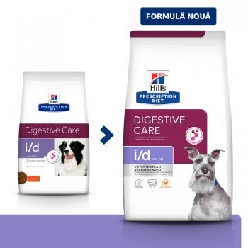 HILL'S Prescription Diet i/d Digestive Care Low Fat, Pui, dietă veterinară câini, hrană uscată, sistem digestiv, 12kg