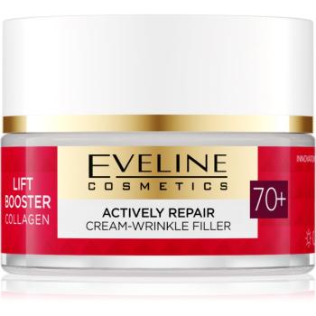 Eveline Cosmetics Lift Booster Collagen crema hidratanta si hranitoare pentru riduri 70+ 50 ml