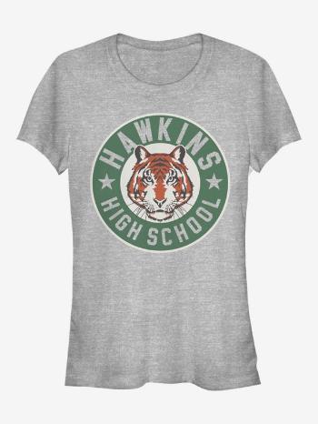 ZOOT.Fan Netflix Hawkins High School Emblem Stranger Things Tricou Gri