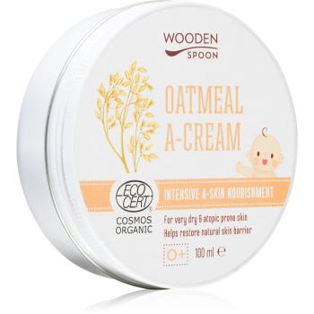 WoodenSpoon Oatmeal A-Cream crema calmanta hrănitoare pentru piele uscata spre atopica 100 ml