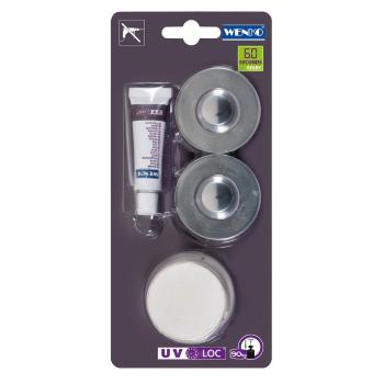 Set pentru fixarea cu UV-Loc Wenko, argintiu