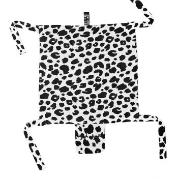 KLRK Home Wild B&W Leopard pătură mini cu animal de pluș Gustav 80x46 cm 1 buc