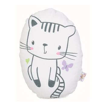 Pernă din amestec de bumbac pentru copii Mike & Co. NEW YORK Pillow Toy Cute Cat, 30 x 22 cm