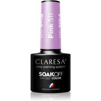 Claresa SoakOff UV/LED Color Balloon Journey lac de unghii sub forma de gel culoare Pink 511 5 g