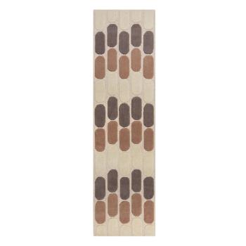 Covor din lână Flair Rugs Fossil, 60 x 230 cm, gri-bej