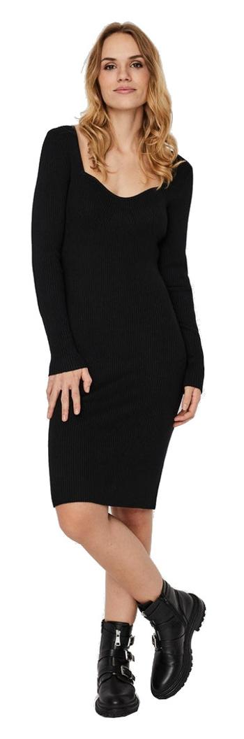 Vero Moda Rochie de damă VMWILLOW Slim Fit 10250951 Black XS