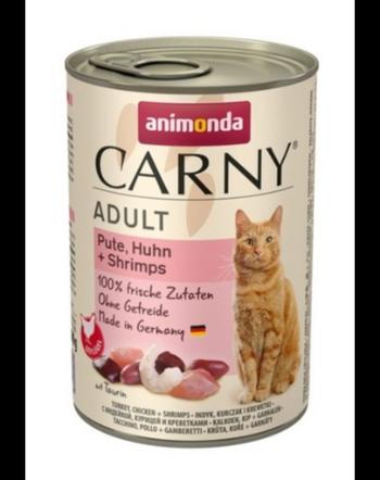 ANIMONDA Carny Adult curcan, pui și creveți 400 gr