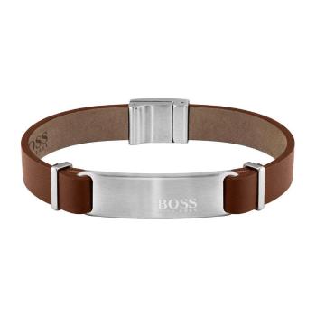 Hugo Boss Brățara din piele maro pentru bărbați Urbanite 1580046