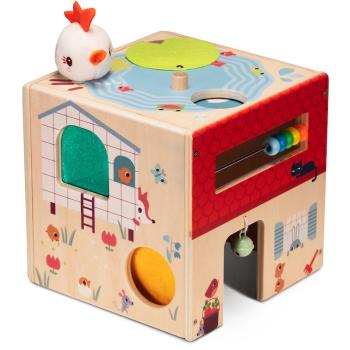 Lilliputiens Wooden Activity Cube Paulette jucărie cu activități 12 m+ 1 buc