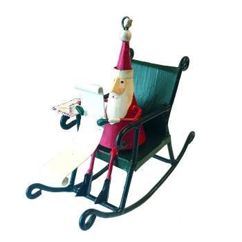 Decorațiune de agățat de Crăciun Santa in Rocking Chair - G-Bork