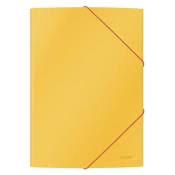 Set 10 dosare de birou cu înveliș moale Leitz Cosy, A4, galben