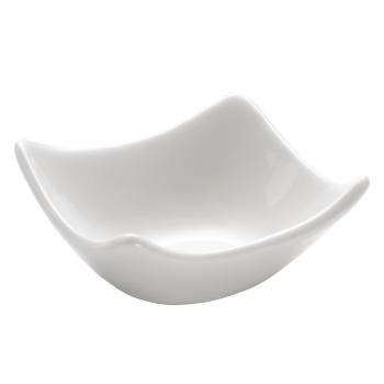 Bol din porțelan Maxwell & Williams Basic Wave, 7,5 x 7,5 cm, alb