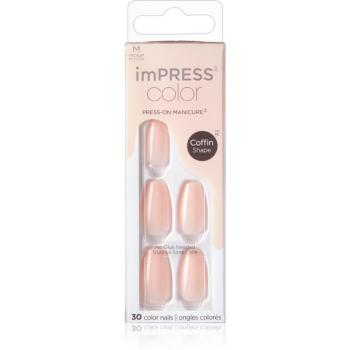 KISS imPRESS Color Medium unghii artificiale Bubble Kiss 30 buc