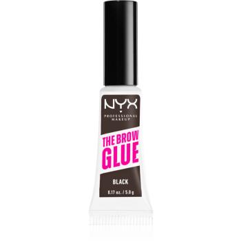 NYX Professional Makeup The Brow Glue gel pentru sprancene culoare 05 Black 5 g