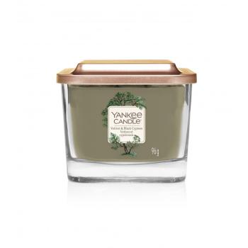 Yankee Candle Lumânare aromatică pătrată mică Vetiver & Black Cypress 96 g