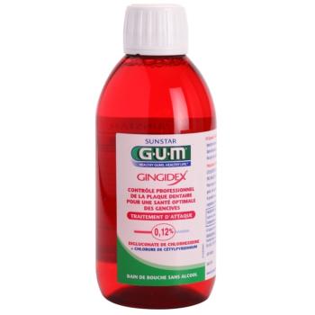 G.U.M Gingidex 0,12% Apa de gura impotriva placii dentare si a gingivitei. fară alcool 300 ml