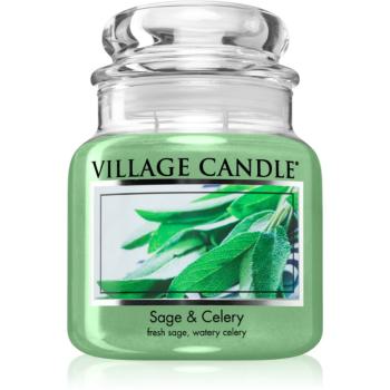 Village Candle Sage & Celery lumânare parfumată 389 g