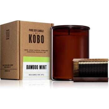 KOBO Woodblock Bamboo Mint lumânare parfumată 425 g