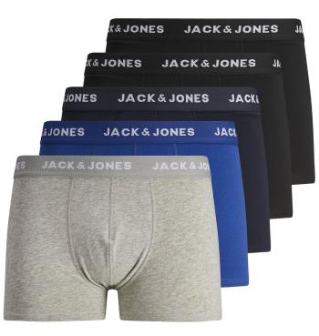 Jack&Jones 5 PACK -boxeri pentru bărbați JACBASIC 12173776 Black L