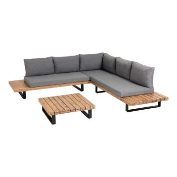 Set mobilier de grădină Kave Home Zalika, gri-natural