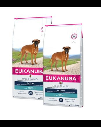 EUKANUBA Breeds Specific hrana uscata pentru cainii adulti rasa boxer 24 kg (2 x 12 kg)