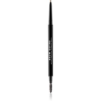 MUA Makeup Academy Brow Define creion sprâncene precise cu pensula culoare Light Brown