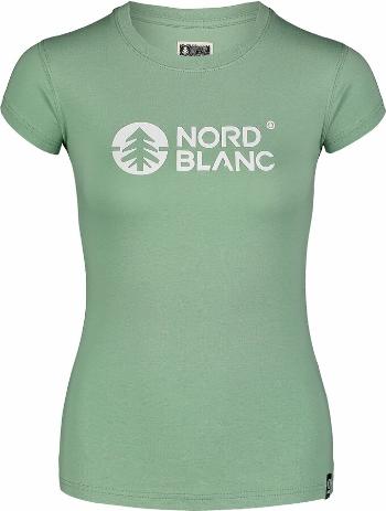 Tricou din bumbac pentru femei NORDBLANC Central verde NBSLT7403_PAZ