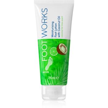 Avon Foot Works Coconut Oil lapte hidratant pentru picioare 75 ml