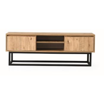 Comodă TV cu aspect de lemn de pin Kalune Design Belinda, lungime 180 cm, natural