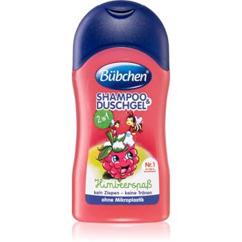 Bübchen Kids Shampoo & Shower II gel de dus si sampon 2in1 pachet pentru calatorie Himbeere 50 ml