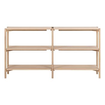 Bibliotecă în culoare naturală cu aspect de lemn de stejar 169x88 cm Braidwood – Actona