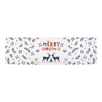 Napron de Crăciun din bumbac 140x40 cm Merry Blue Christmas - Butter Kings